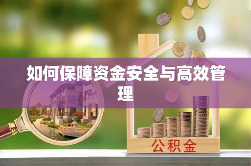 广河如何保障资金安全与高效管理