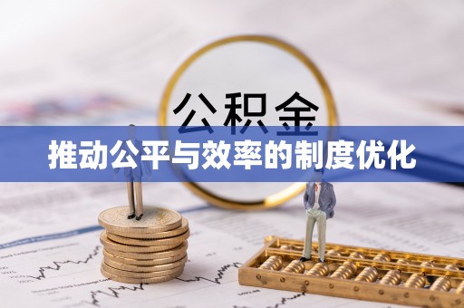 广河推动公平与效率的制度优化