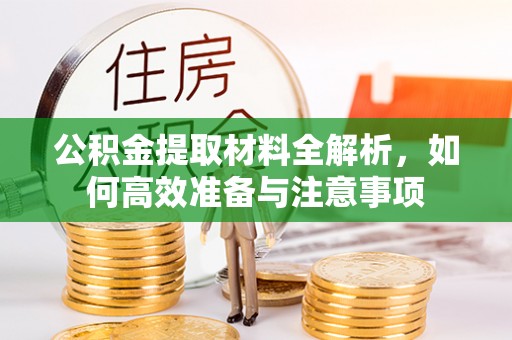 广河公积金提取材料全解析，如何高效准备与注意事项